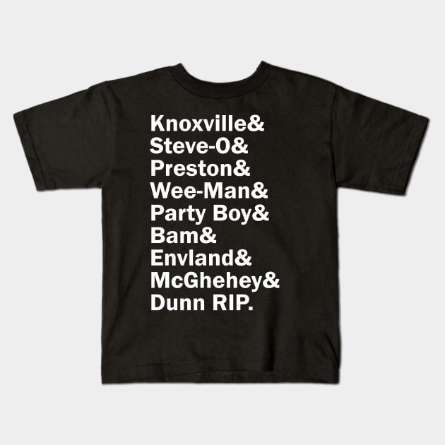 Funny Names x Jackass Kids T-Shirt by muckychris